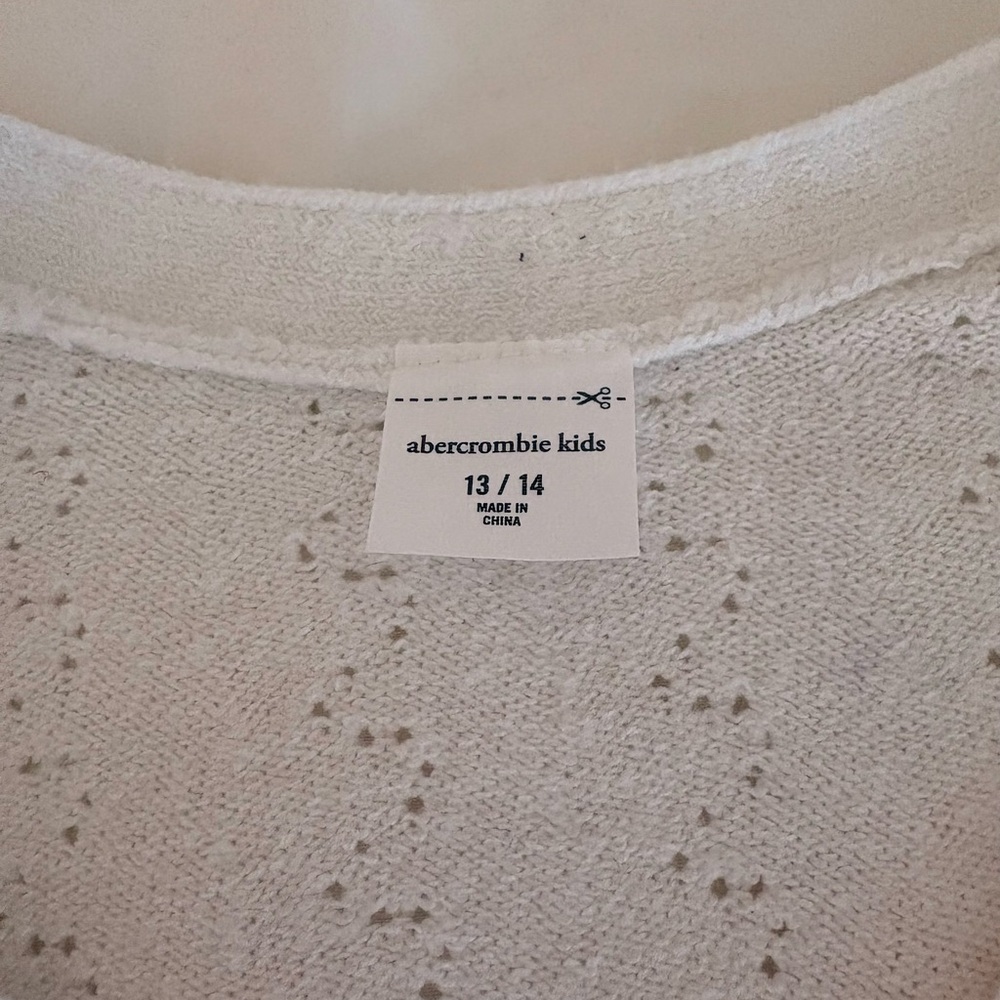 Abercrombie Kids Ivory Knit Top